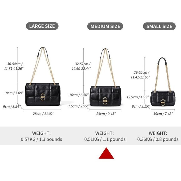 Leather Crossbody Bag Women Medium Shoulder Purse Clutch Satchel Evening - Picture 2 of 6